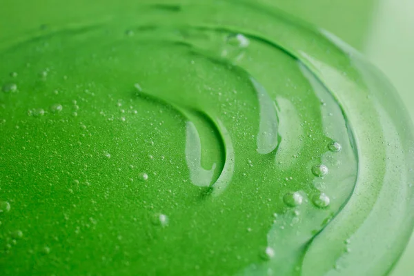 Texture Gel Doccia Verde Come Sfondo Primo Piano — Foto Stock