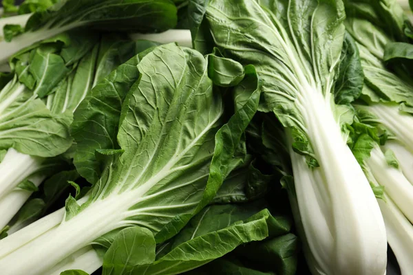 Fresh Green Pak Choy Cabbages Background Closeup — Stock Photo, Image