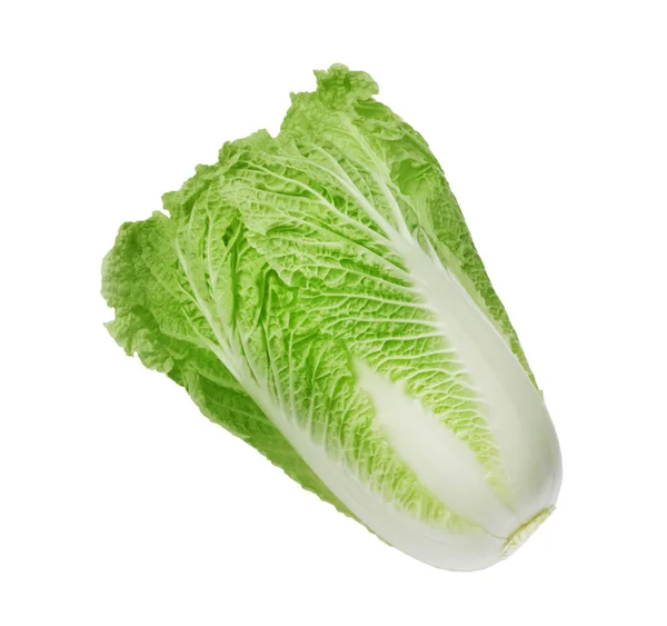 Fresh Tasty Chinese Cabbage Isolated White — Photo