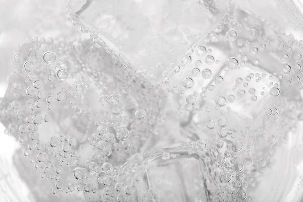 Tampilan Atas Air Soda Dengan Kaca — Stok Foto