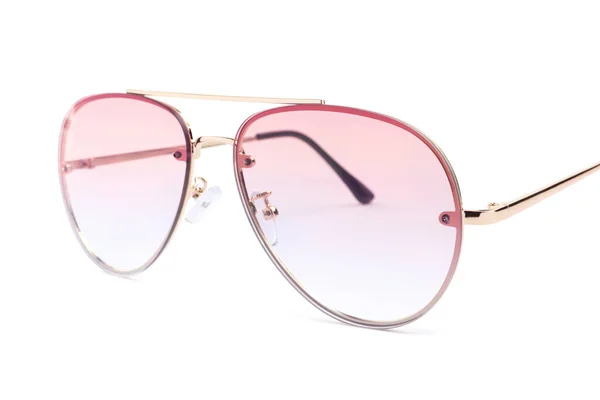 New Stylish Sunglasses Isolated White Fashionable Accessory —  Fotos de Stock