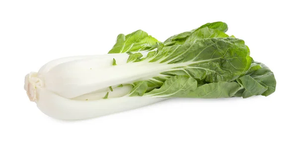 Fresh Green Pak Choy Cabbage Isolated White — Stockfoto