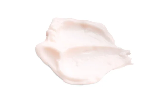 Sample Face Cream White Background Top View — Foto de Stock