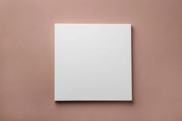 Blank Canvas Pale Pink Wall Space Design — Stok fotoğraf
