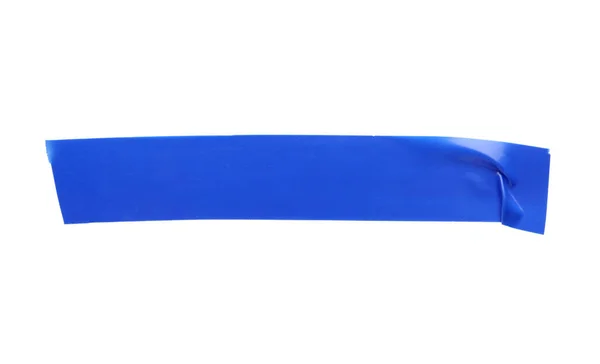Piece Blue Insulating Tape Isolated White Top View — Fotografia de Stock