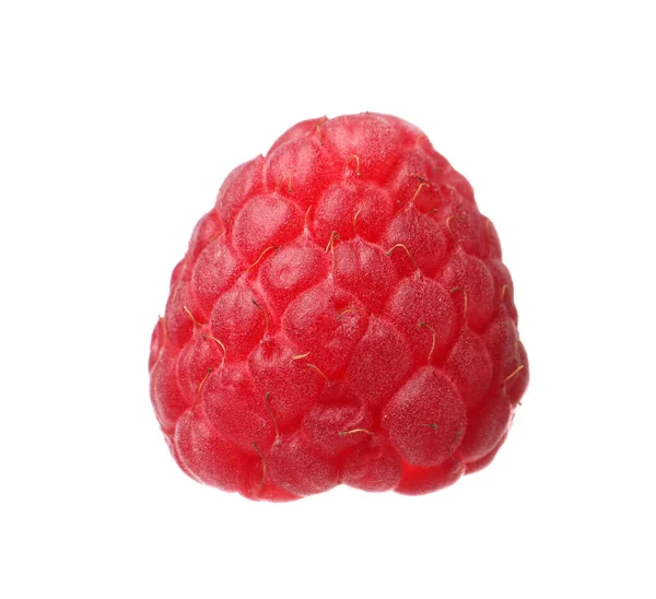 Tasty Ripe Fresh Raspberry Isolated White — 图库照片