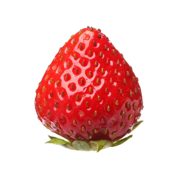 Tasty Ripe Fresh Strawberry Isolated White — Photo