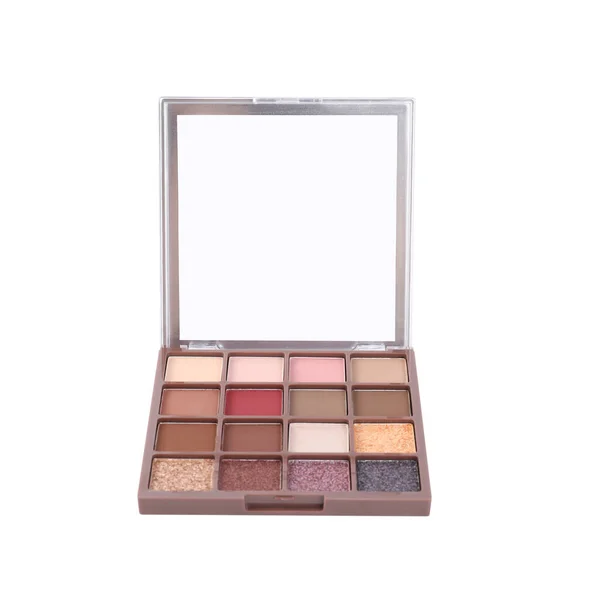 Beautiful Eyeshadow Palette Isolated White Makeup Product — 스톡 사진