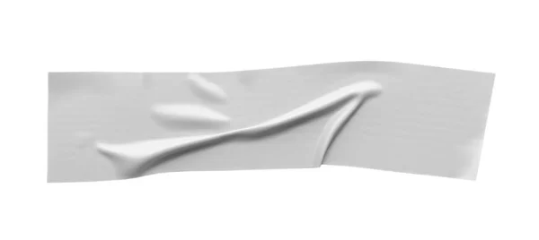 Piece Grey Insulating Tape Isolated White Top View — 图库照片