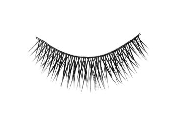 Fake eyelashes on white background. Makeup product