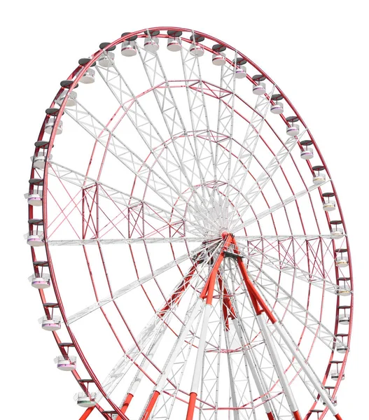 Beautiful Large Ferris Wheel Isolated White —  Fotos de Stock