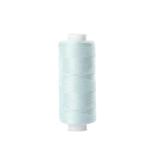 Spool Bright Sewing Thread Isolated White — Photo