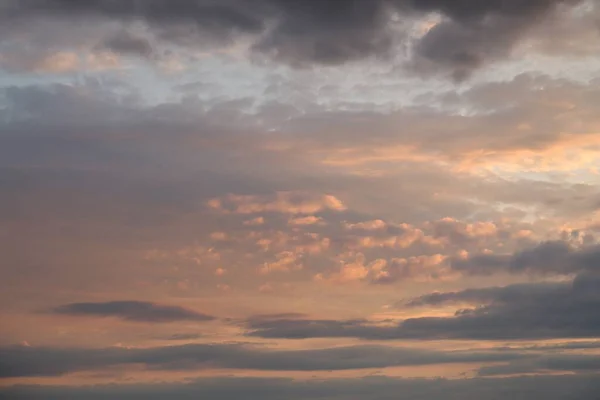 Picturesque View Sunset Sky Beautiful Clouds — Stock Photo, Image