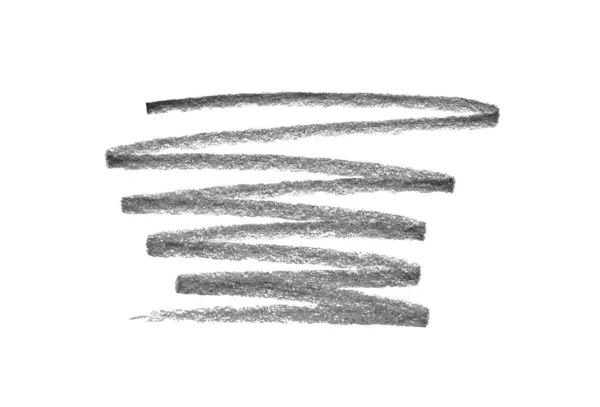 Matita Disegnata Mano Scarabocchiare Sfondo Bianco Vista Dall Alto — Foto Stock