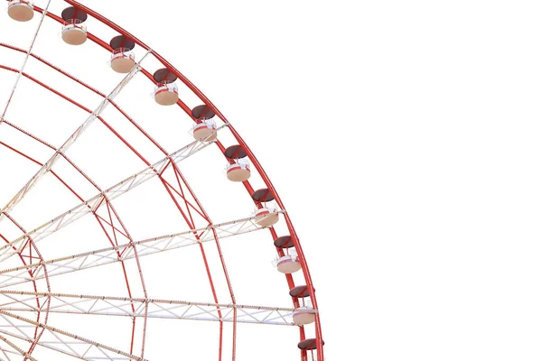 Beautiful Large Ferris Wheel Isolated White — Fotografia de Stock