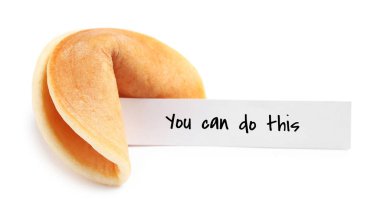 Tasty fortune cookie and prediction You can do this on white background