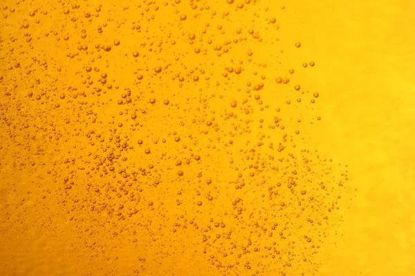 Tasty Beer Bubbles Background Closeup — Stock fotografie