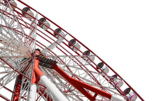 Beautiful Large Ferris Wheel Isolated White — Foto de Stock