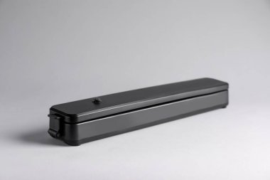 Açık gri arkaplanda vakum paketleme için mühür