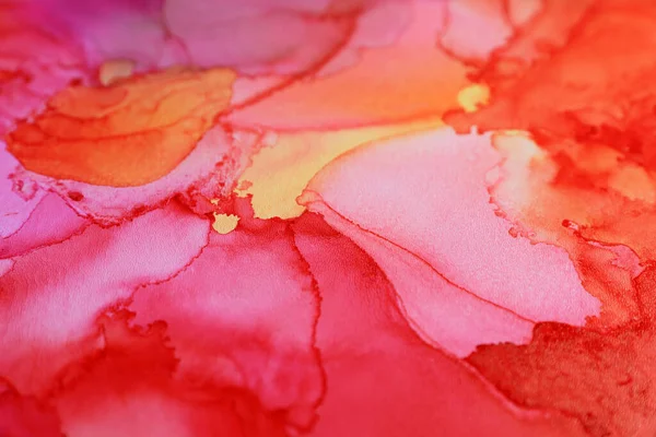 Abstract Liquid Ink Art Painting Background Closeup — Zdjęcie stockowe