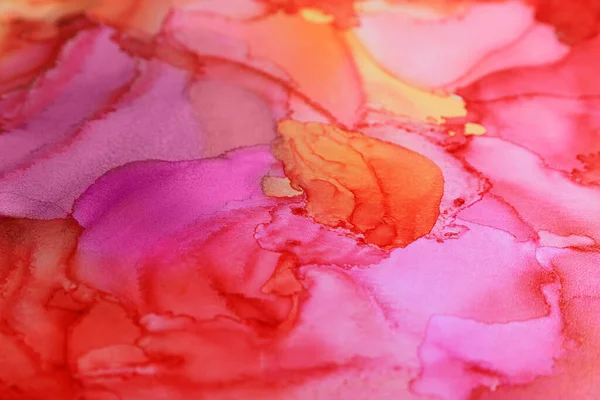 Abstract Liquid Ink Art Painting Background Closeup — Photo