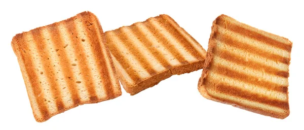 白い背景においしいトーストパン バナーデザイン — ストック写真