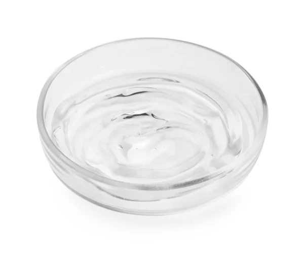 培养皿 液体分离于白色中 — 图库照片