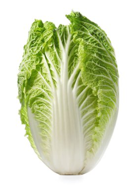 Fresh tasty Chinese cabbage isolated on white