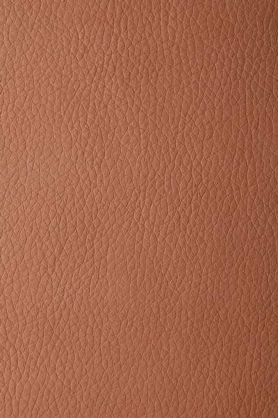 Textur Aus Hellbraunem Leder Als Hintergrund Nahaufnahme — Stockfoto