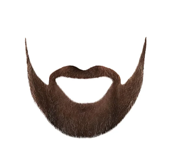 Stylish Beard White Background Men Fashion — Stock Photo, Image