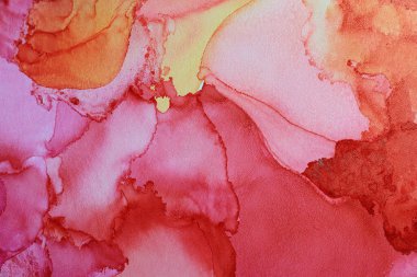 Abstract liquid ink art painting as background, top view