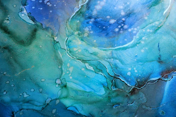 Abstract Liquid Ink Art Painting Background Closeup —  Fotos de Stock