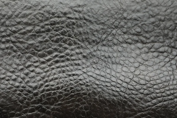 Texture Black Leather Background Closeup — 스톡 사진