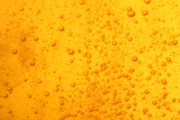 Tasty Beer Bubbles Background Closeup — Photo