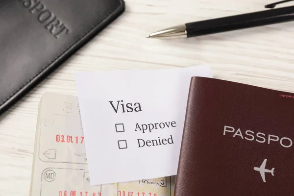 Moldova Ceadir Lunga June 2022 Passports Visa Stamps Pen White — Foto de Stock