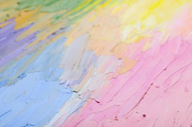 Pastel yağının güzel dokunuşları arka plan olarak boyanıyor, yakın plan olarak.