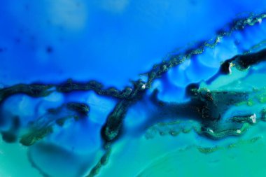 Beautiful abstract ink painting as background, top view