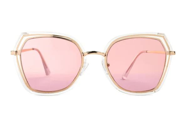 New Stylish Sunglasses Isolated White Fashionable Accessory — Foto de Stock
