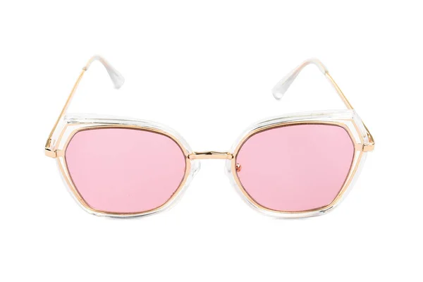 New Stylish Sunglasses Isolated White Fashionable Accessory — ストック写真