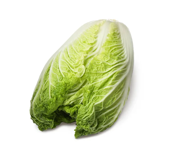 Fresh Tasty Chinese Cabbage Isolated White — 图库照片