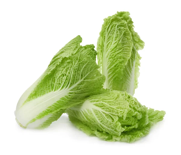 Fresh Tasty Chinese Cabbages White Background — Stockfoto