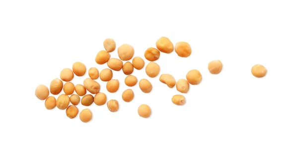 Семена Горчицы Белом Фоне Вид Сверху — стоковое фото