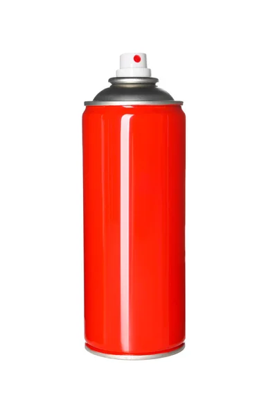 Beyaz Üzerine Izole Edilmiş Kırmızı Sprey Boya Kutusu — Stok fotoğraf
