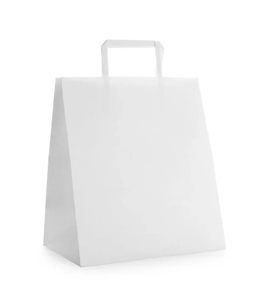 Blank Paper Bag White Background Space Design — Stock Fotó