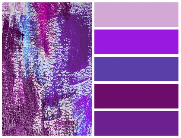 Color palette appropriate to photo of colorful acrylic paints as background