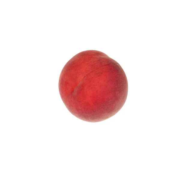 Peach Segar Masak Lezat Diisolasi Pada Putih — Stok Foto