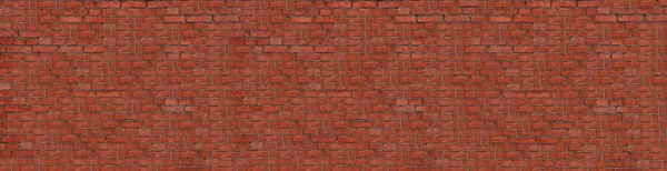 Texture Red Brick Wall Background Banner Design — Stock Photo, Image