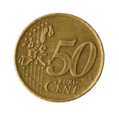 50 euro sent para beyaza izole edildi