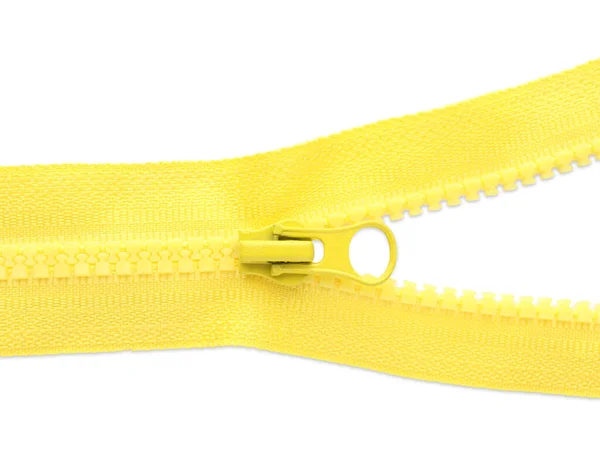 Желтая Молния Белом Фоне Вид Сверху — стоковое фото