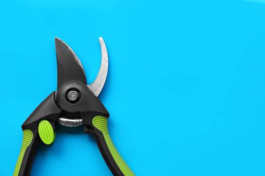 Açık mavi arkaplan, üst görünüm. Metin için boşluk